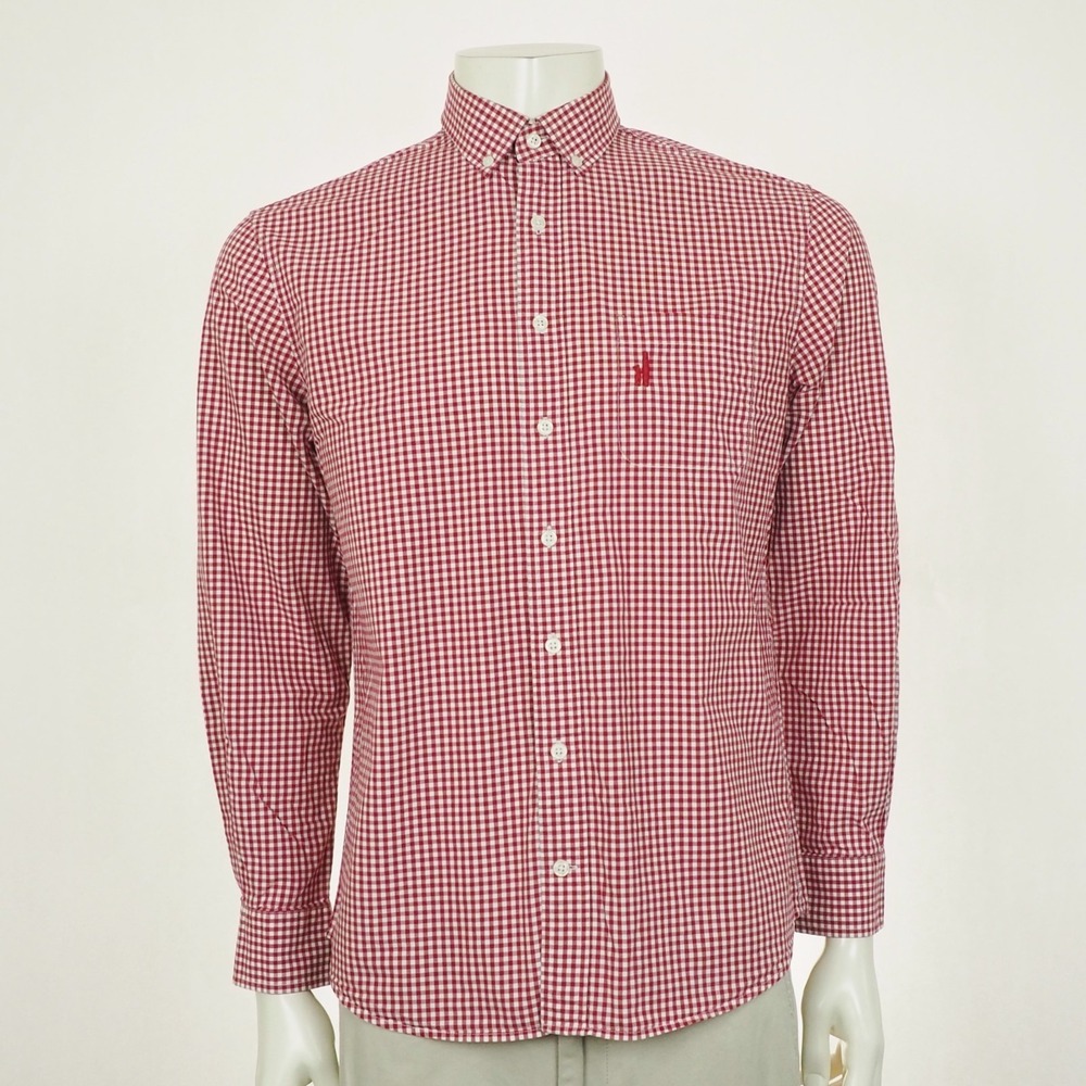 johnnie-O Red Gingham Casual Button Down Shirt